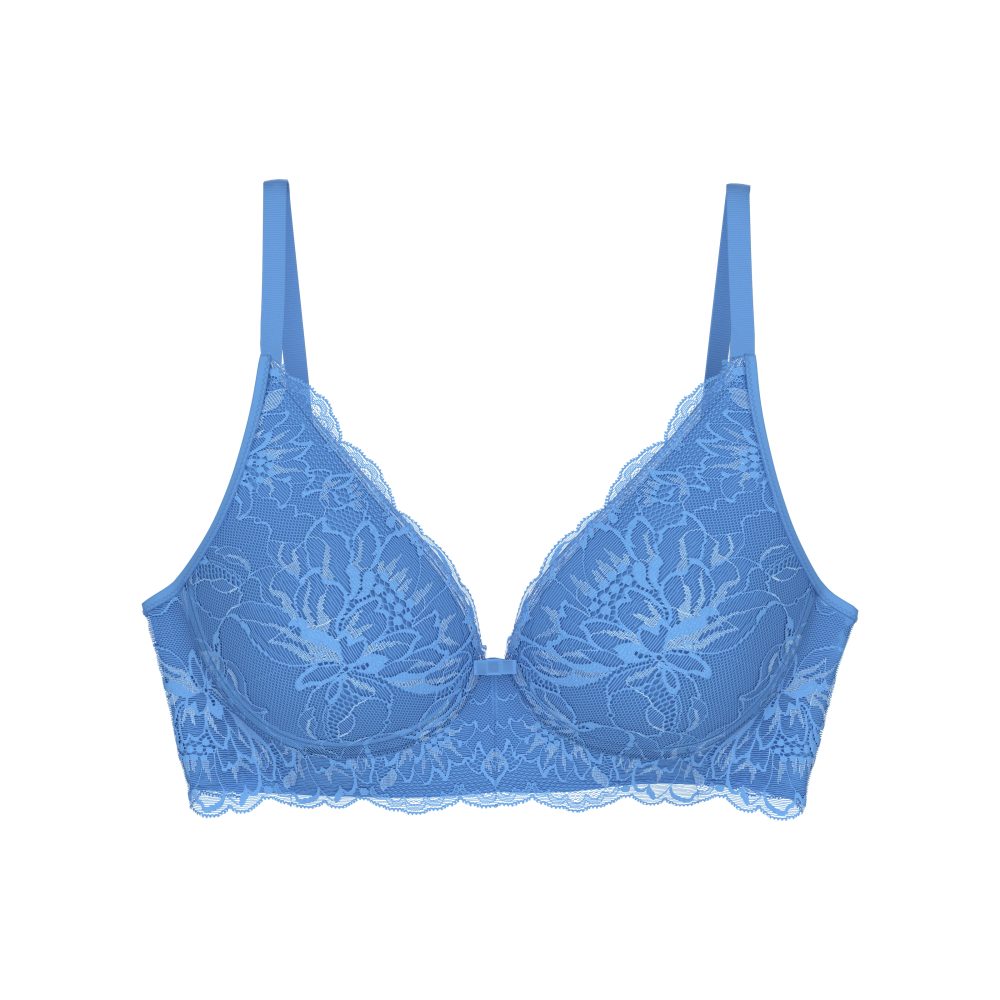 Amourette Charm BH ohne Bügel, ungefüttert in blau