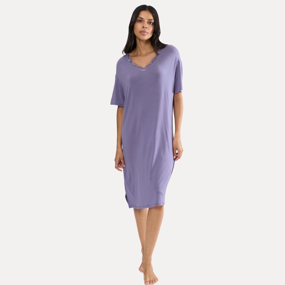 Timeless Sensuality Nachthemd kurz in violett