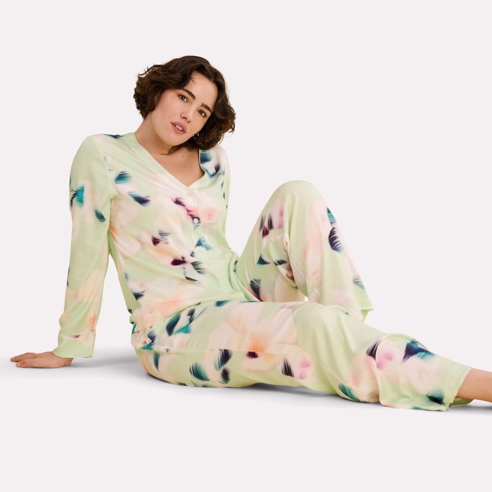 Cayla Pyjama Oberteil in grün