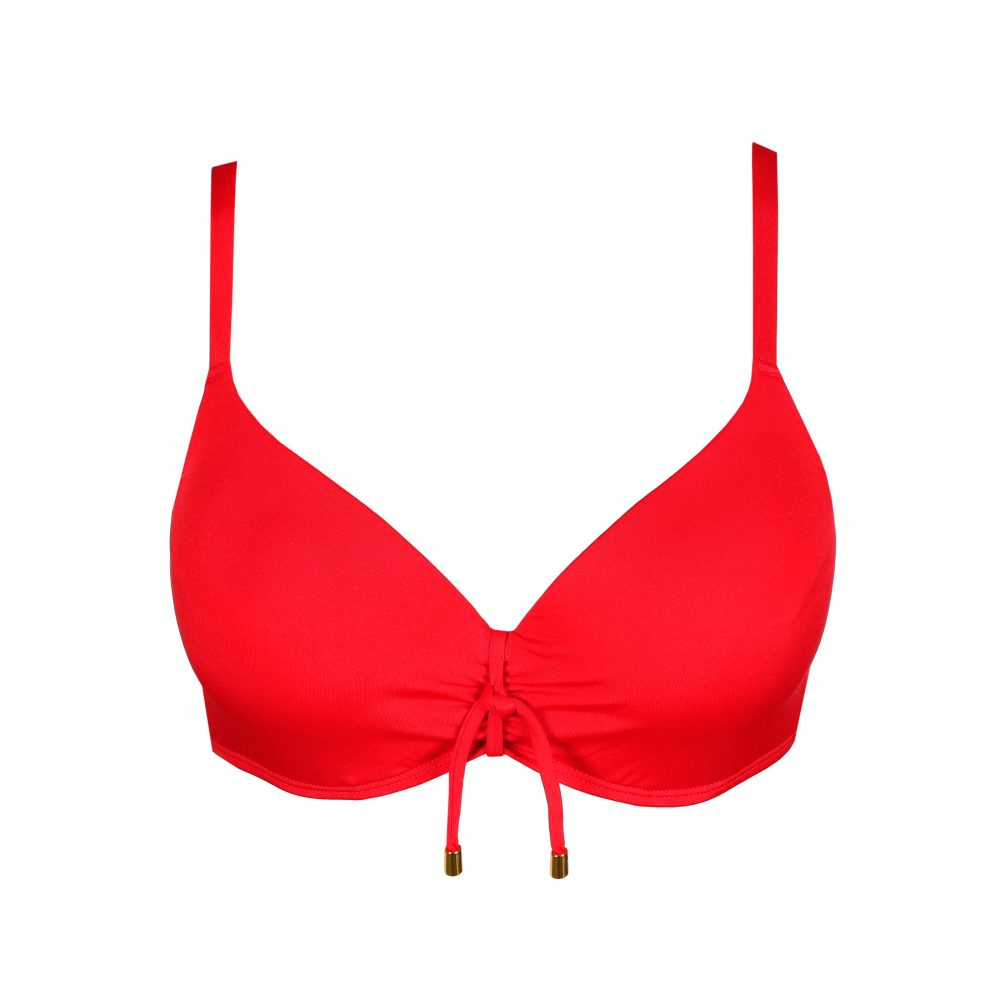 Madurai Bikini Top mit Bügel gefüttert in rot