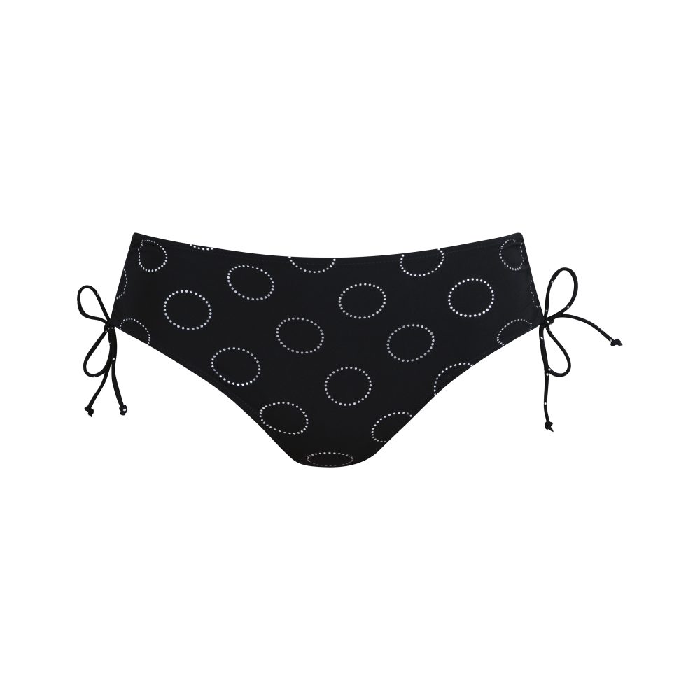 Silver Pearls Bikini Panty Slip in schwarz
