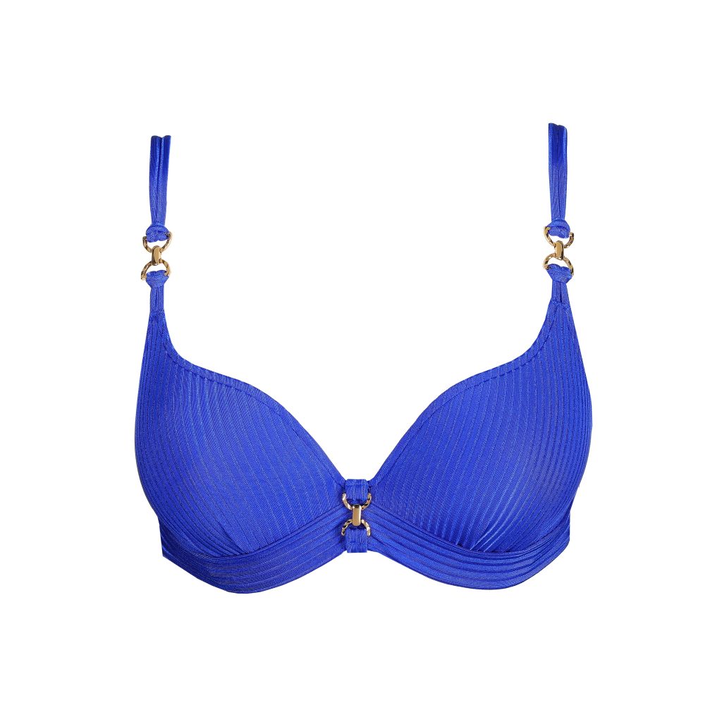 Emly Bikini Top mit Bügel gefüttert in blau