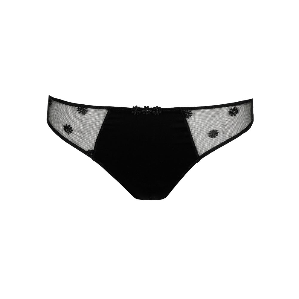 Daisy Slip in schwarz