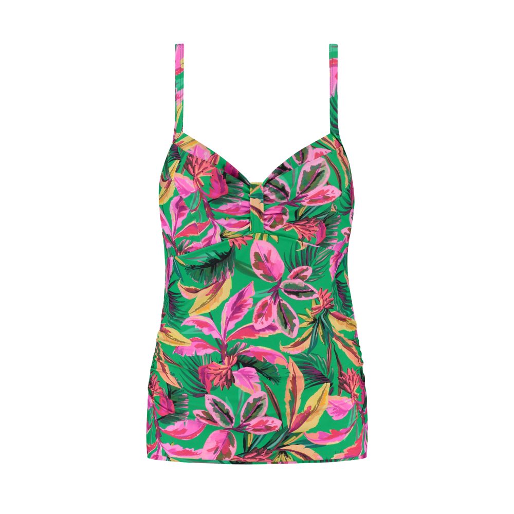 Floral Forest Tankini Top mit Bügel ungefüttert in grün