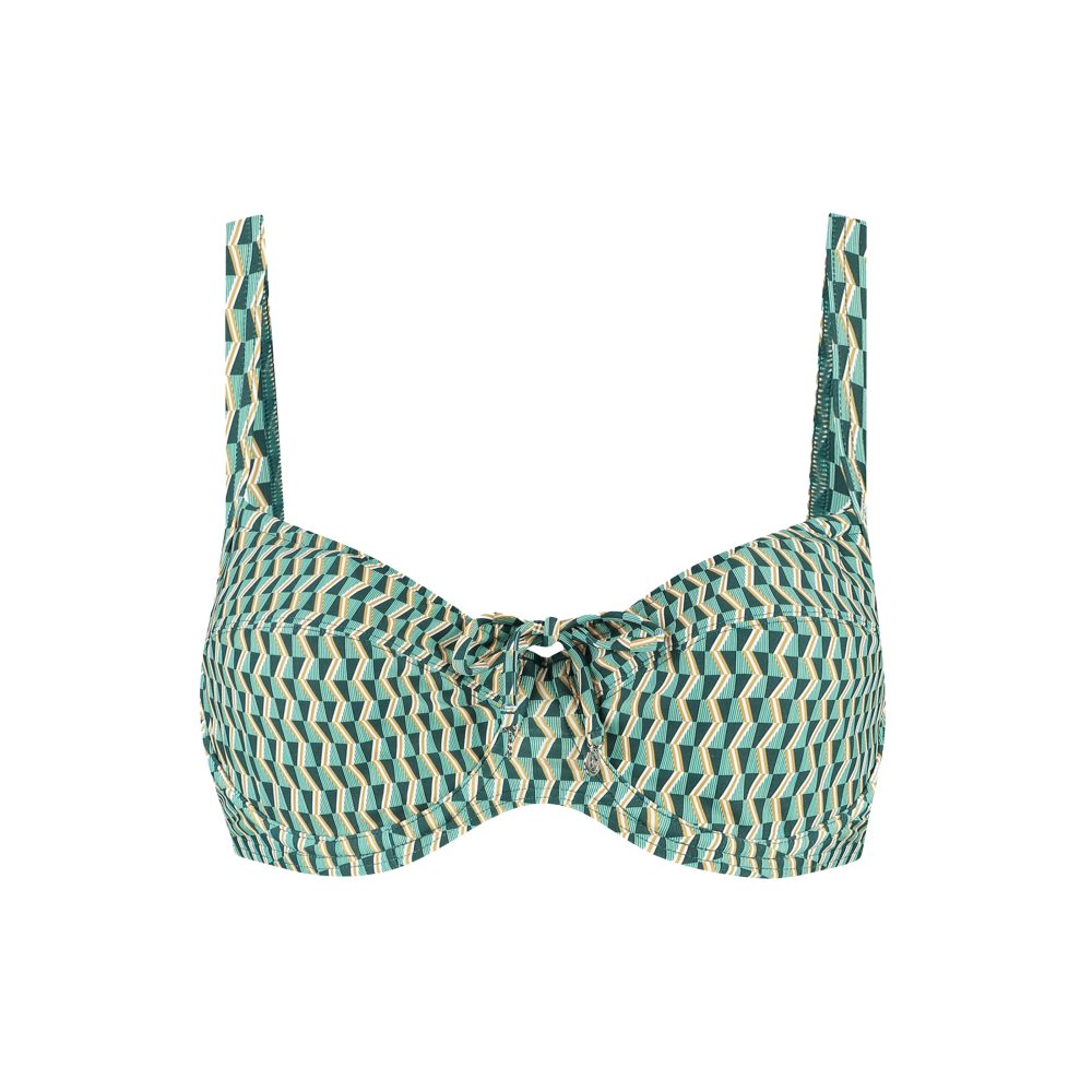 Groovy Graphic Bikini Top mit Bügel ungefüttert in grün