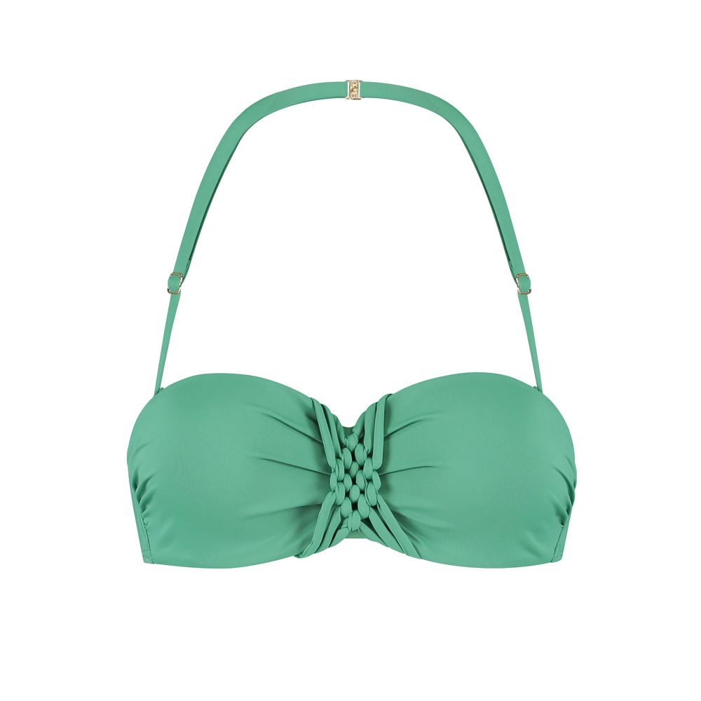 Green Oasis Bikini Top mit Bügel gefüttert in grün