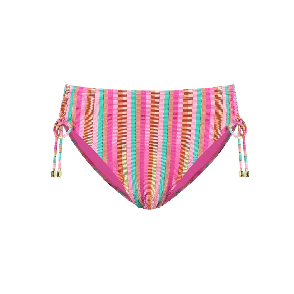 Tropical Lines Bikini Regular Slip in pink