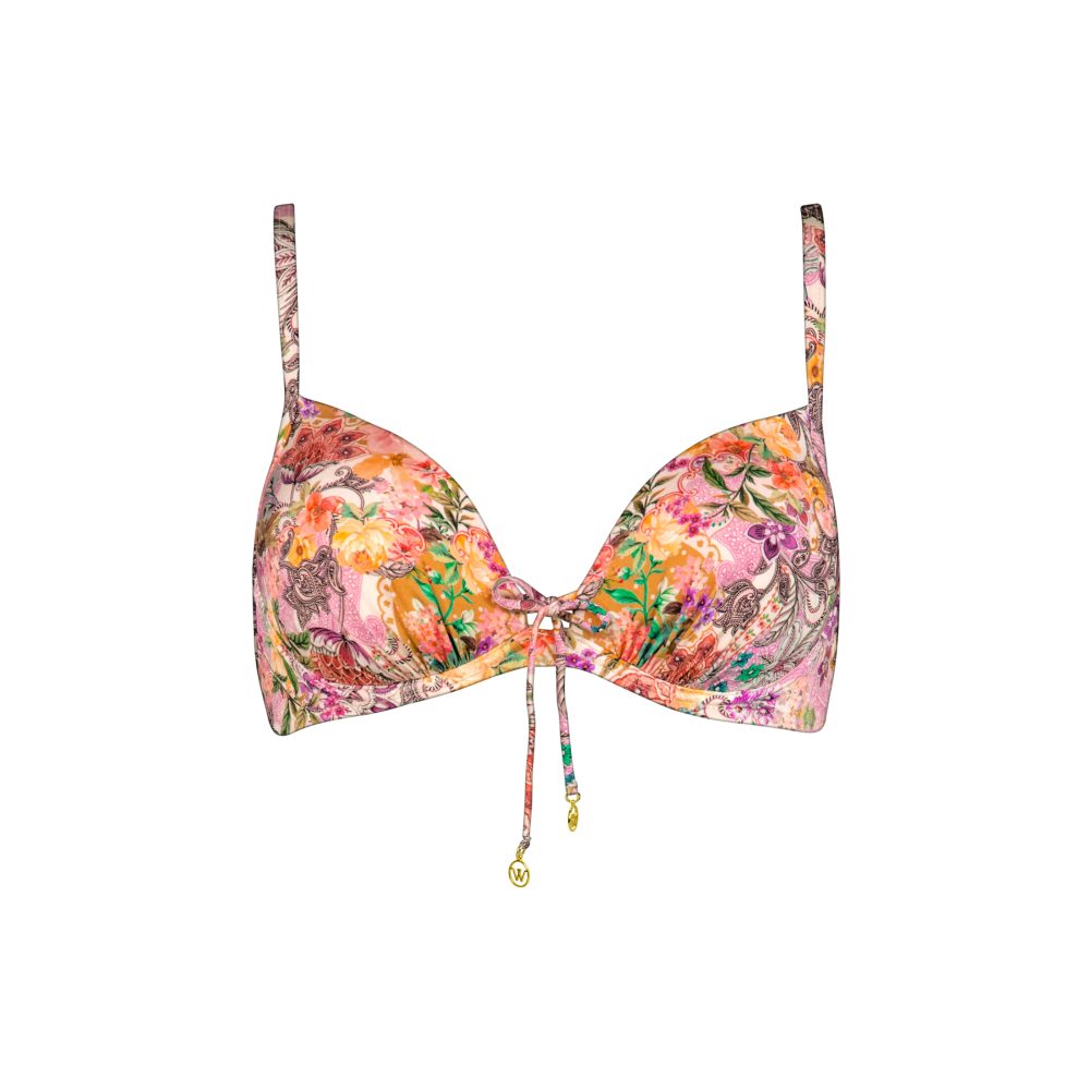 Pretty Boho Bikini Top mit Bügel gefüttert in bunt