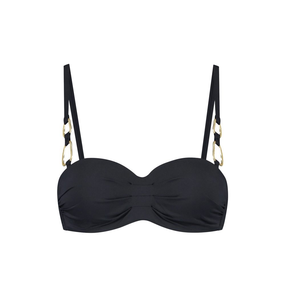 Femme Noir Bikini Top mit Bügel gefüttert in schwarz