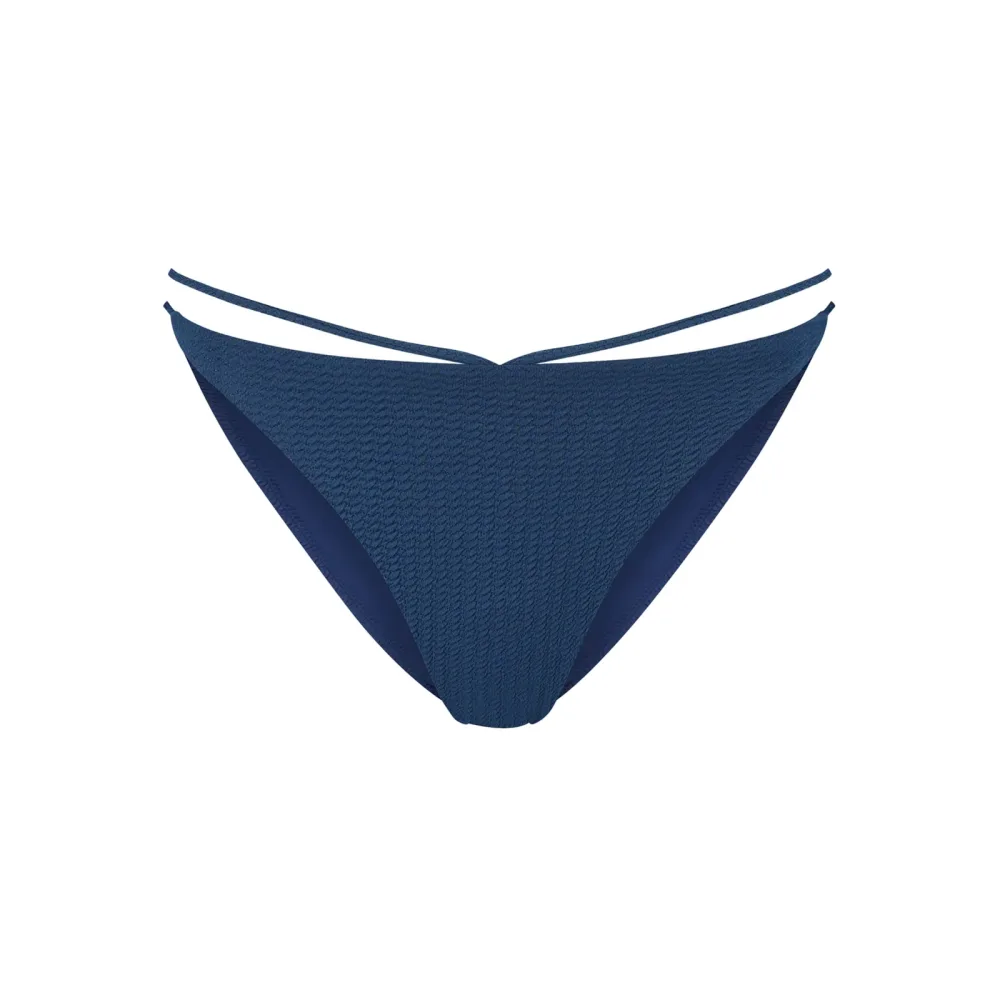 Midnight Waves Bikini Regular Slip in grau