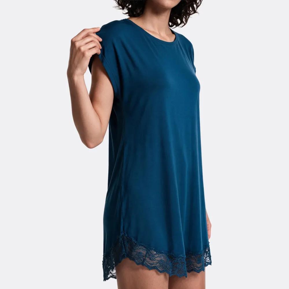 Dara Nachthemd kurz in blau