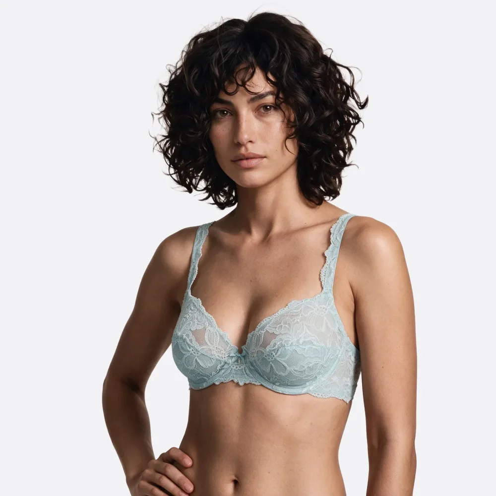 Luxury Desire BH mit Bügel, ungefüttert in blau