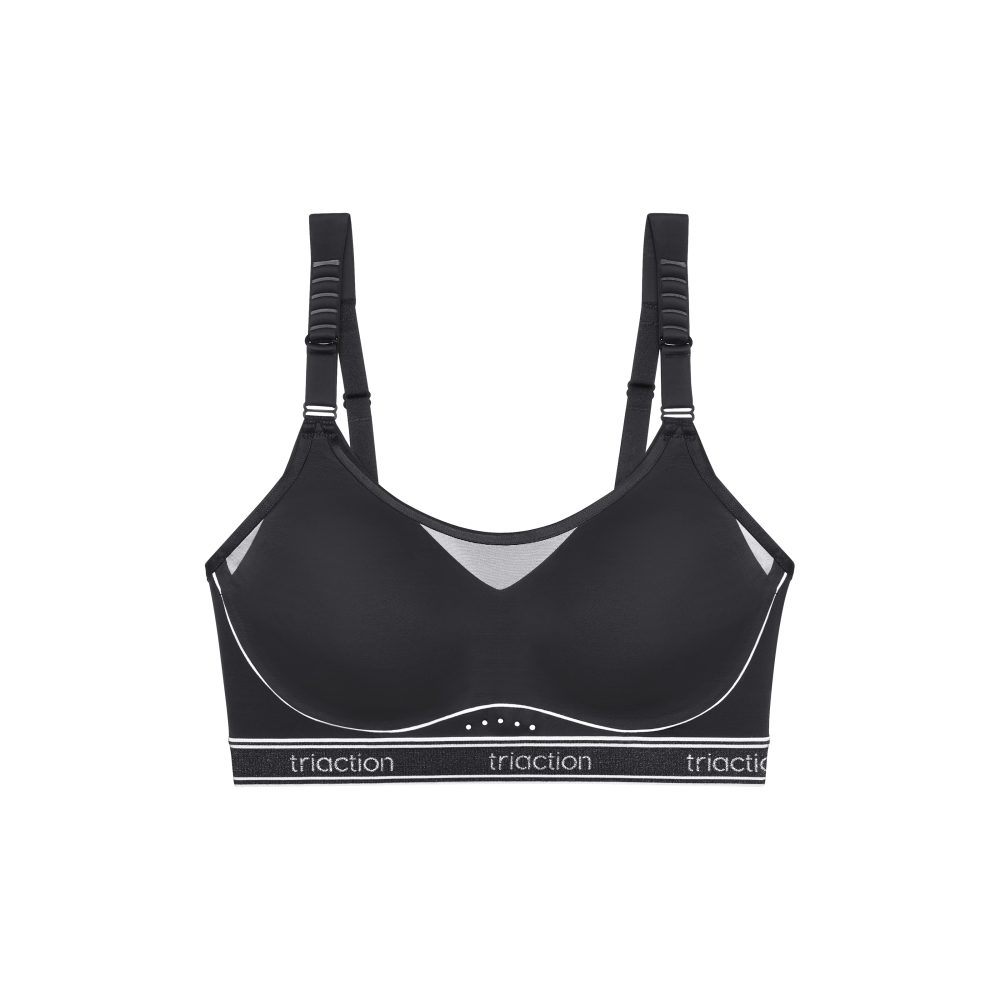 Triaction Cardio Breeze BH ohne Bügel, ungefüttert in schwarz