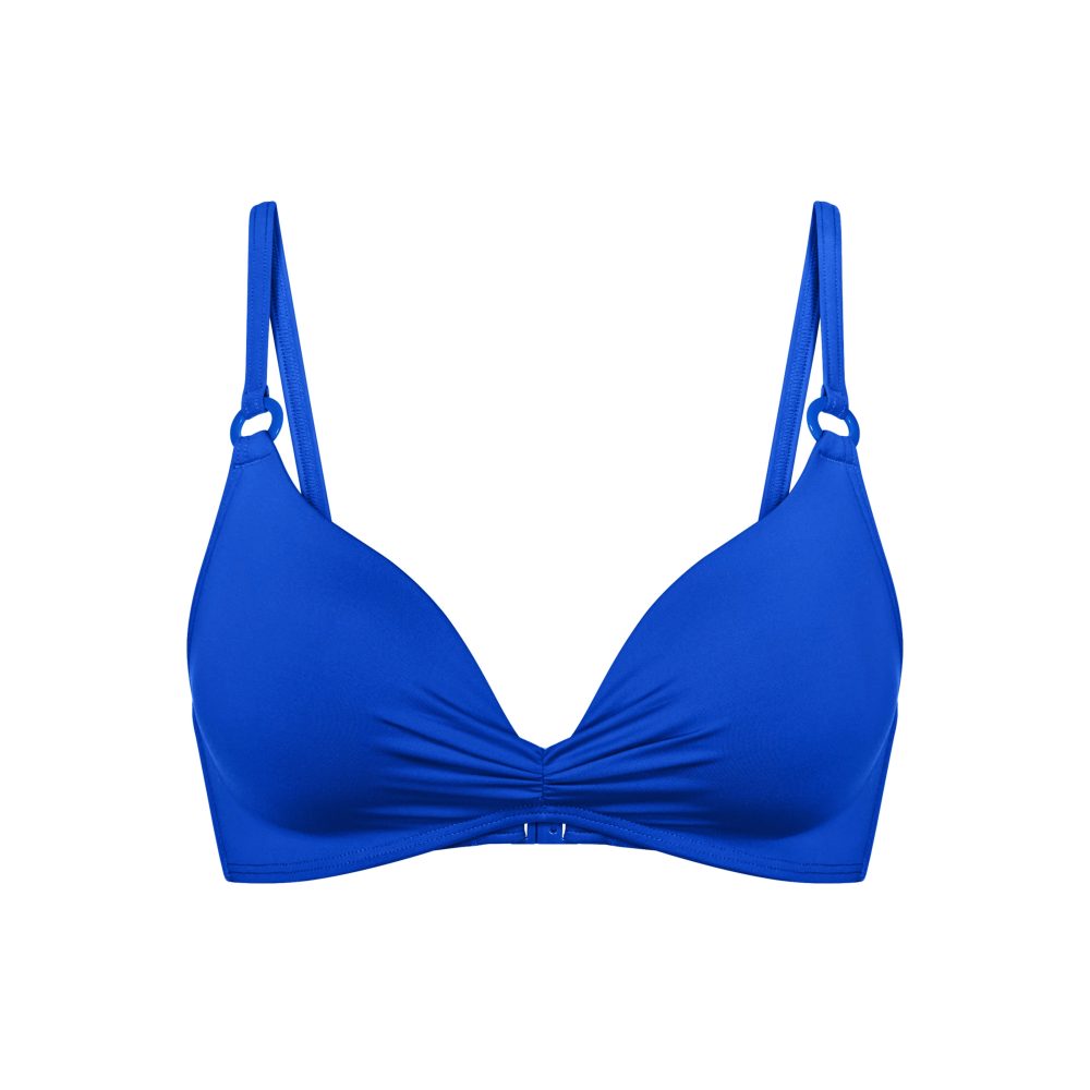 Mix & Match Summer Bikini Top ohne Bügel gefüttert in blau