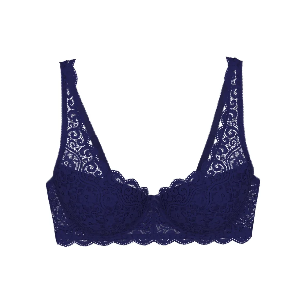Amourette BH mit Bügel, gefüttert in blau