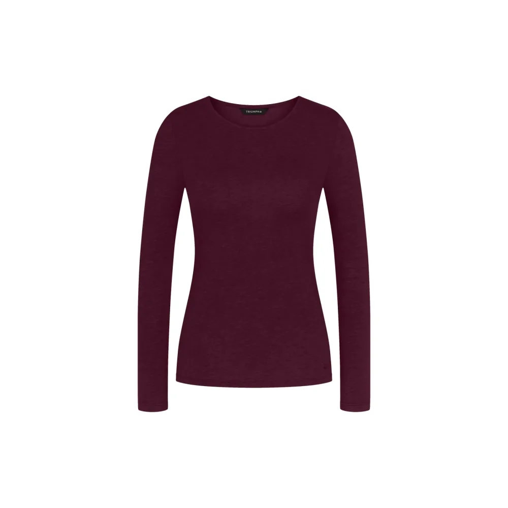 Beauty Layers Shirt Langarm in rot
