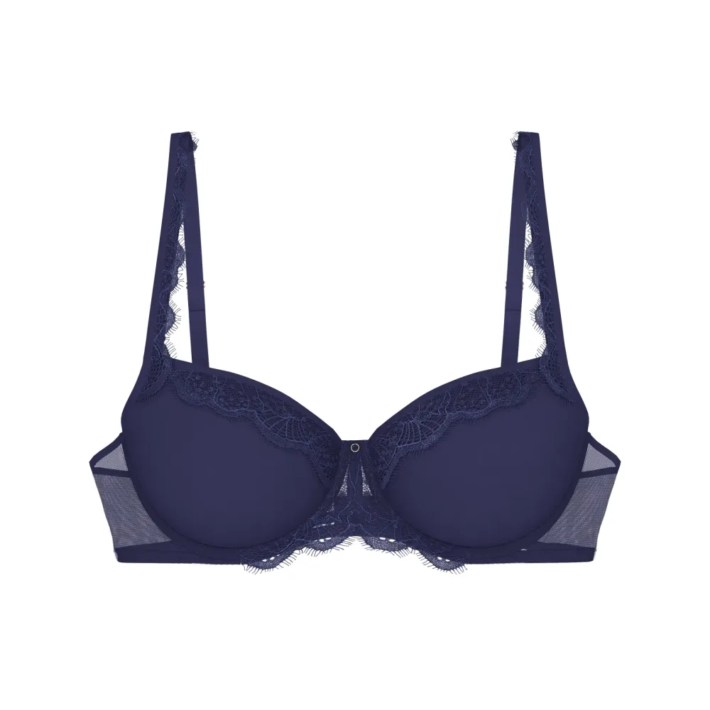 Amourette Sparkle BH mit Bügel, gefüttert in blau