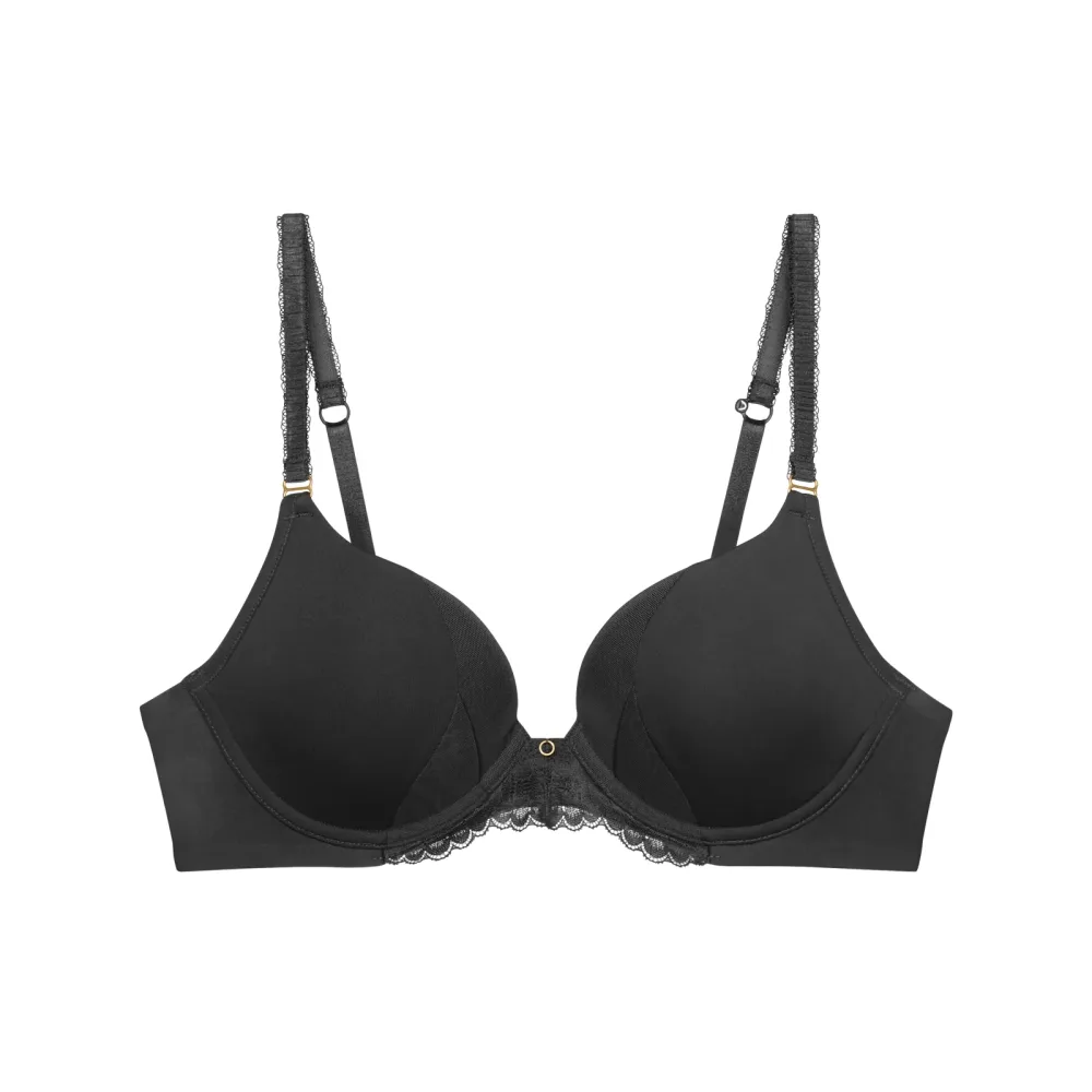 Love in Lace BH mit Bügel, gefüttert in schwarz