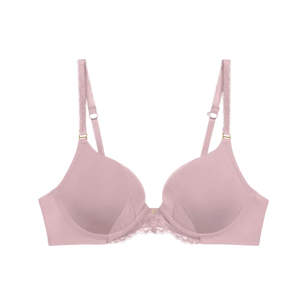 Love in Lace BH mit Bügel, gefüttert in rosa