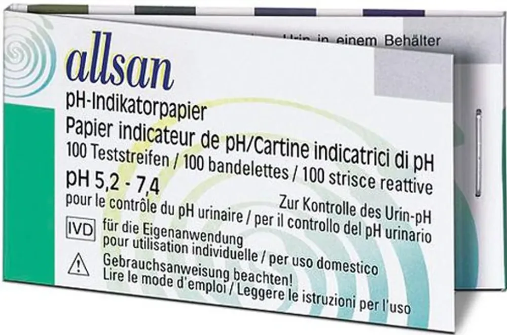 Allsan Indikatorpapier pH 5.2-7.4 (100 Stk)