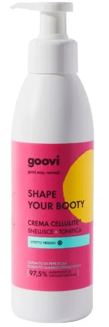 goovi Shape Your Booty - Cellulite-Creme mit Kühleffekt, 240Ml