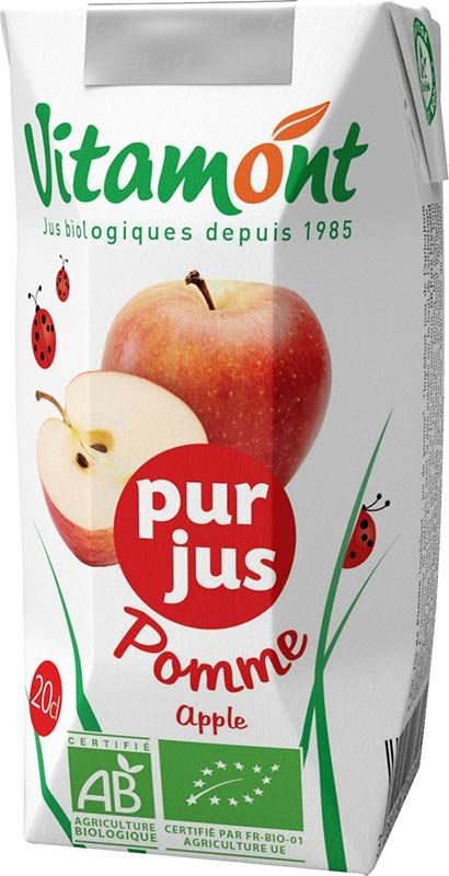 Vitamont Apfelsaft, reiner Fruchtsaft (200ml)