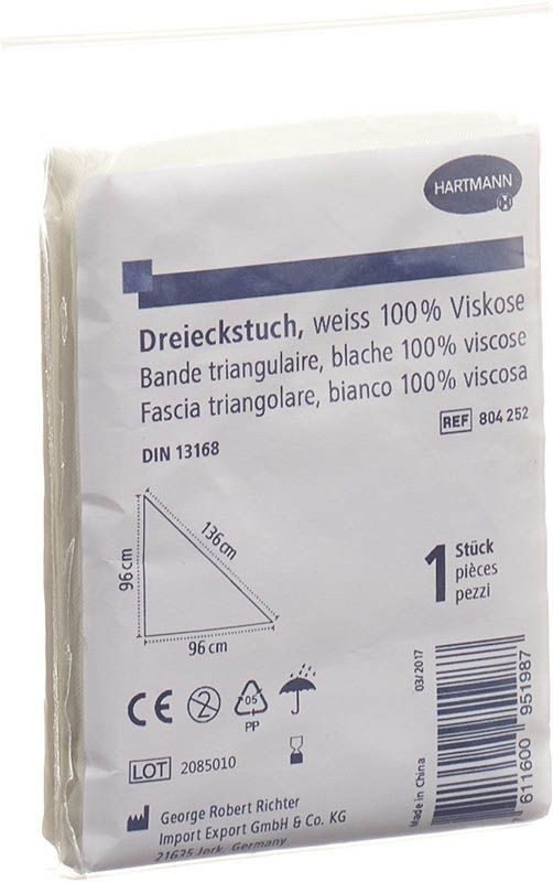 Hartmann Dreiecktuch weiss (1 Stück)