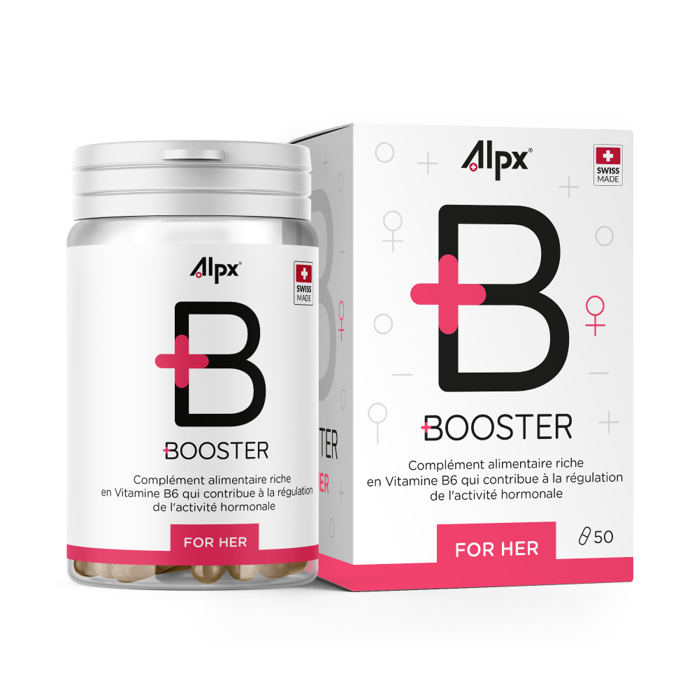 Alpx - Booster für Sie Natürliches Nahrungsergänzungsmittel mit Vitamin B6 - Pink - Stimulationsmittel enhancing - 50 Kapseln