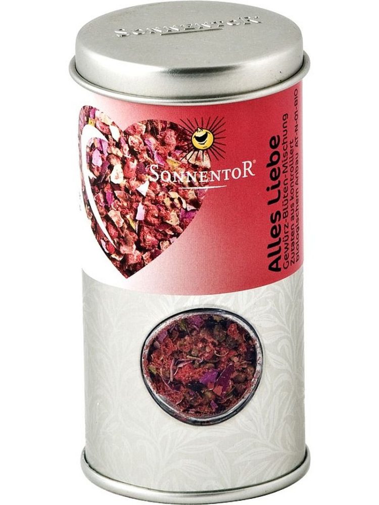 Sonnentor Alles Liebe Bio-Gewürz-Blüten-Mischung Streudose (28g)