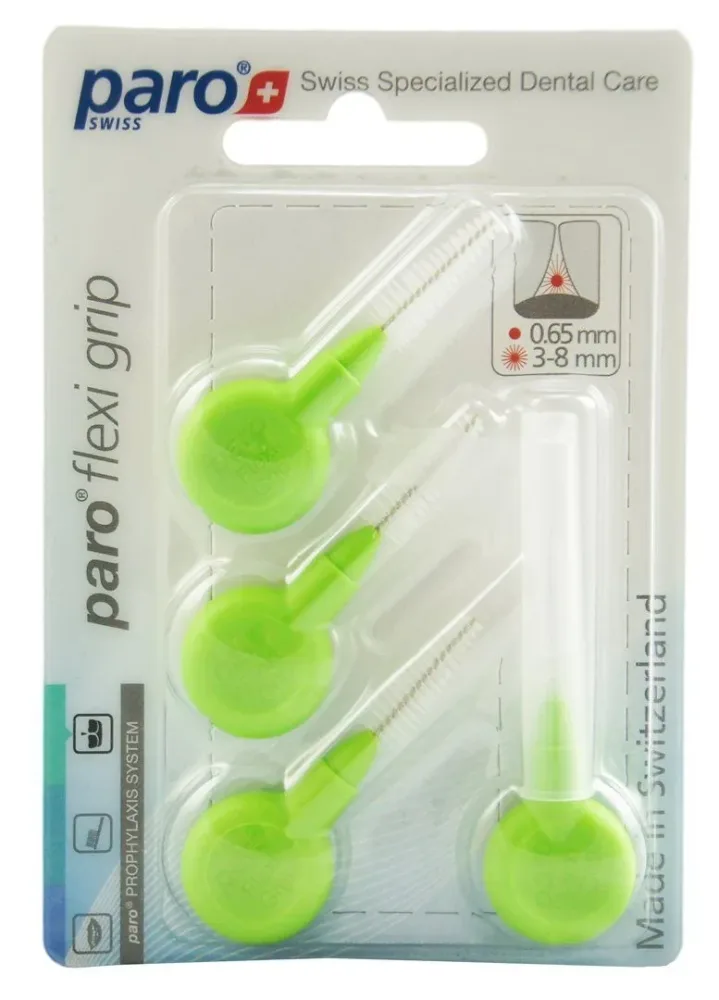 Paro Flexi Grip medium hellgrün 3/8.0mm konisch (4 Stk)