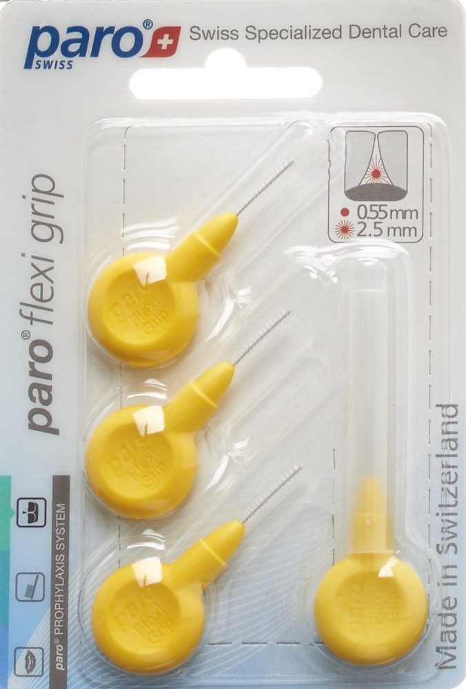 Paro Flexi Grip xx-fein gelb 2.5mm zylindrisch (4 Stk)