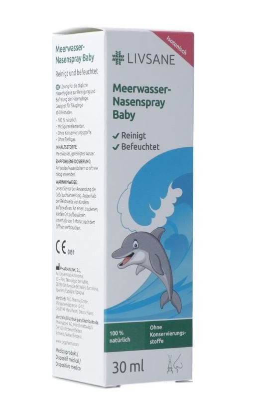 LIVSANE Nasenspray Baby Meerwasser (30 ml)