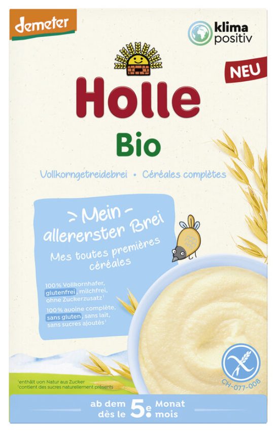 Holle Vollkorngetreidebrei Hafer glutenfrei (250 g)