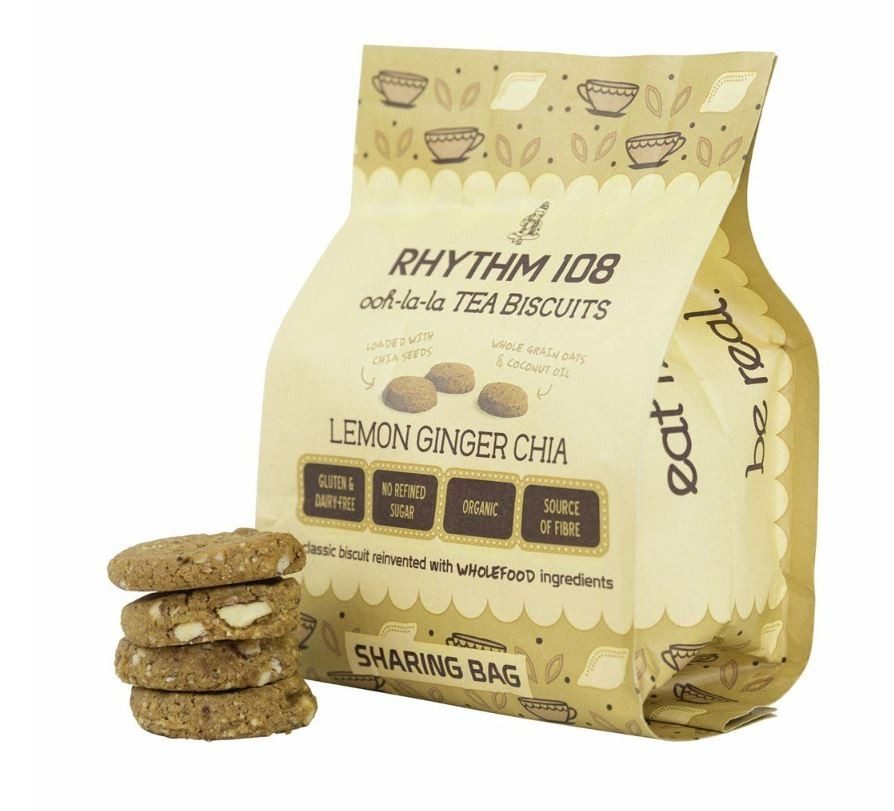 Rhythm108 Lemon Ginger Chia Biscuit (160g)