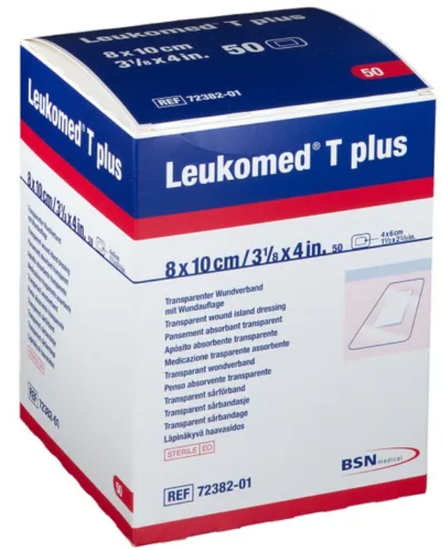 Leukomed T plus Transparenter Wundverband, 8x10cm (50 Stk)
