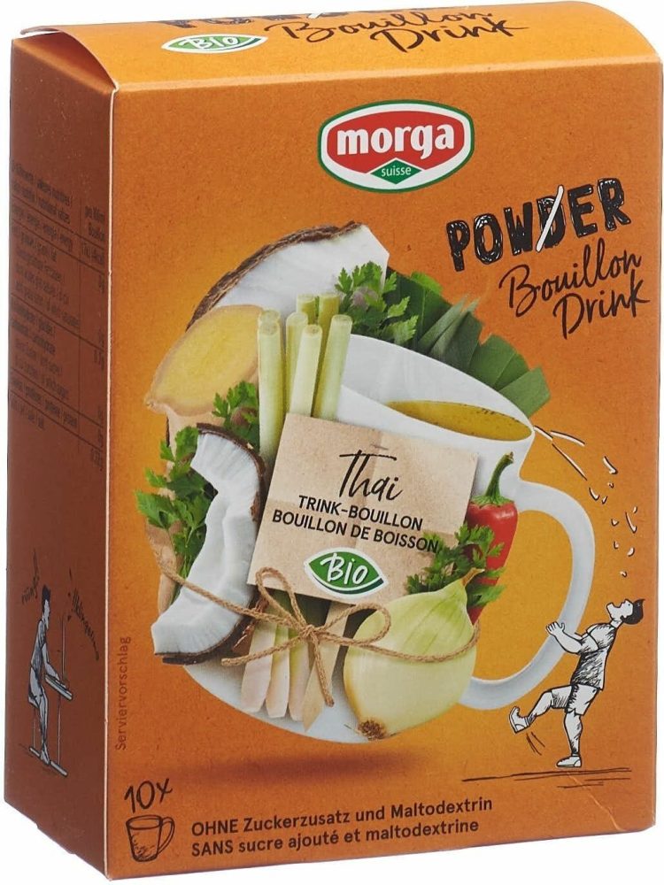 morga PowerPowder BouillonDrink Thai Bio (10x4g)