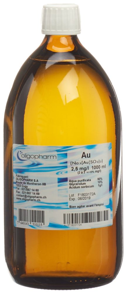 Oligopharm Gold Lösung 2.5 mg/l (1000ml)