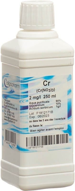 Oligopharm Chrom Lösung 2 mg/l (250ml)
