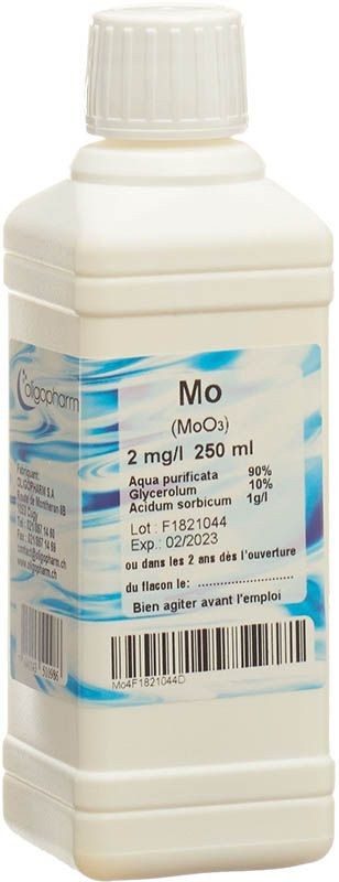 Oligopharm Molybdän Lösung 2 mg/l (250ml)