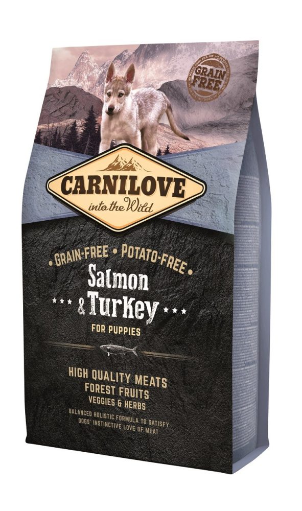 CARNILOVE Welpe Lachs & Truthahn, Hundefutter (4kg)