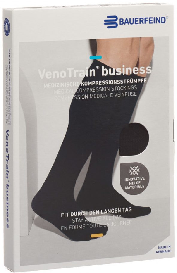 VenoTrain business foot l AD KKL2 Grösse M n/s gFs schwarz (1 Paar)