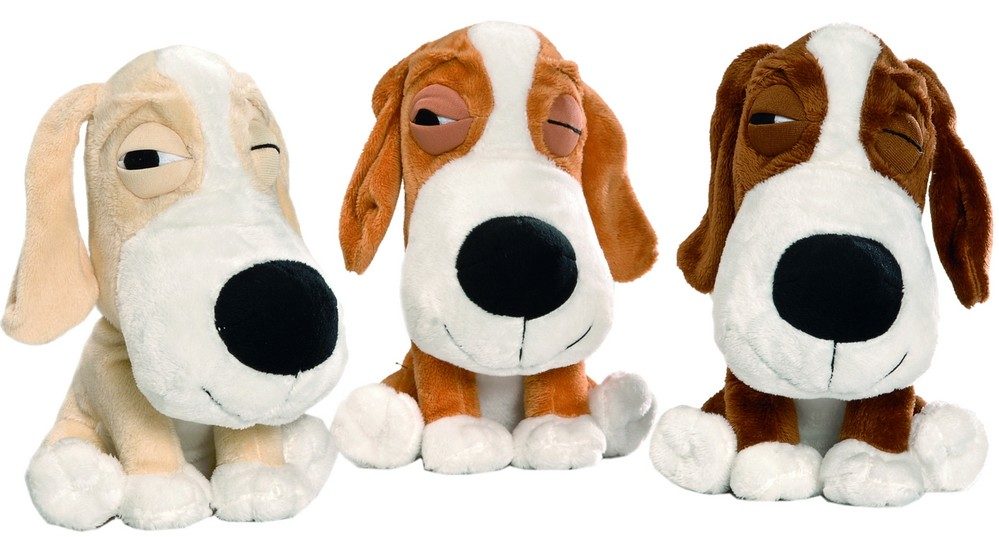 Beeztees Plüschhund Lazy assortiert mit Quietscher 20cm (1 Stk)