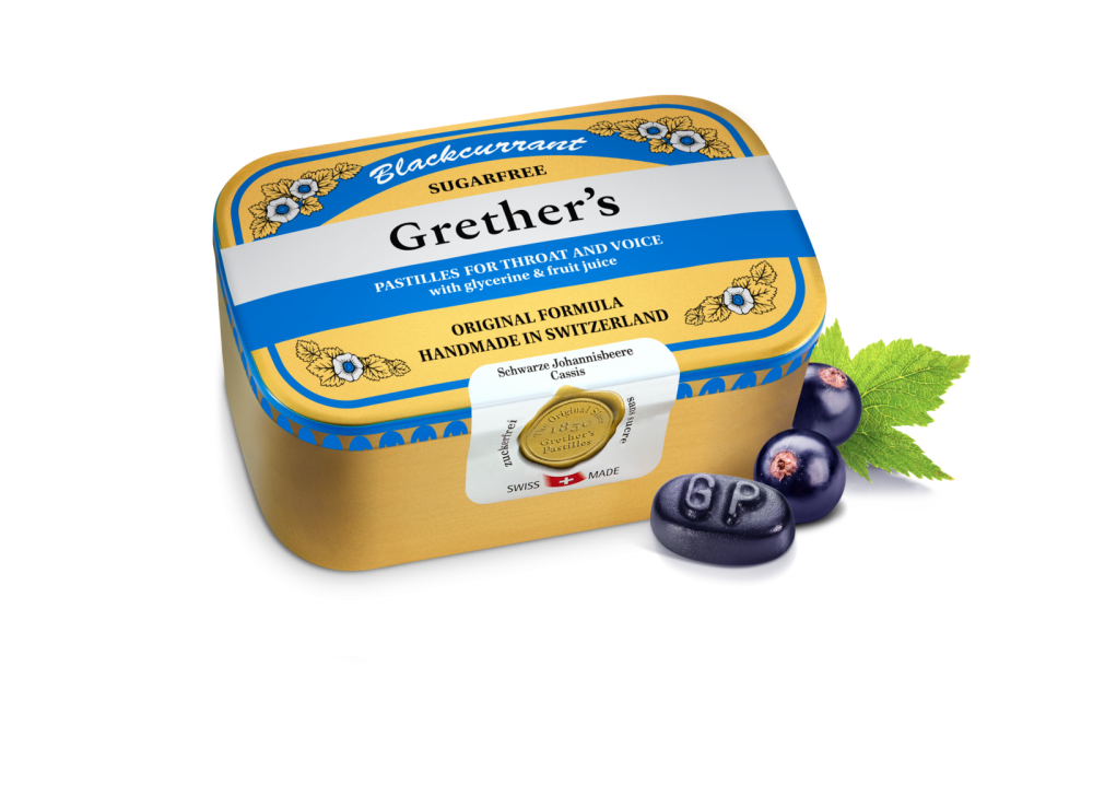 Grether's Pastilles Blackcurrant zuckerfrei (440g)