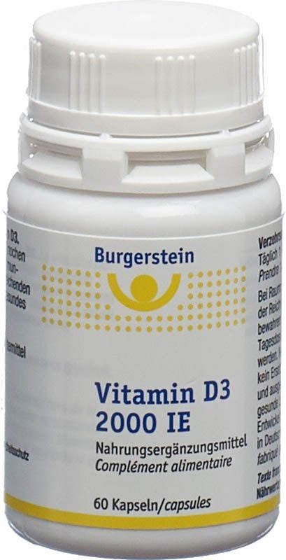 Burgerstein Vitamin D3 2000 IE Kapseln (60 Stk)