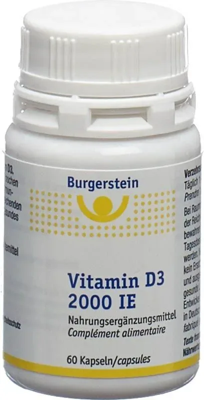 Burgerstein Vitamin D3 2000 IE Kapseln (60 Stk)