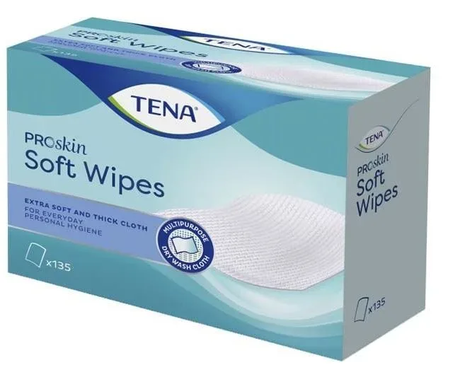 Tena Soft Wipes, 19x30cm (135 Stk)