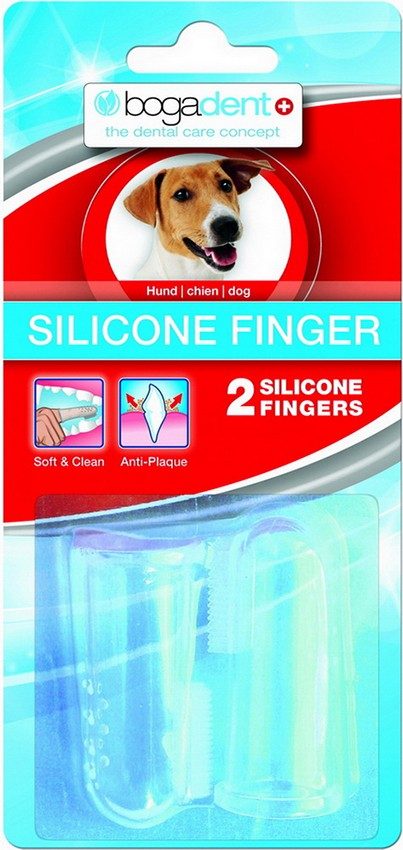 bogadent Silikon Fingerling für Hunde (2 Stk)