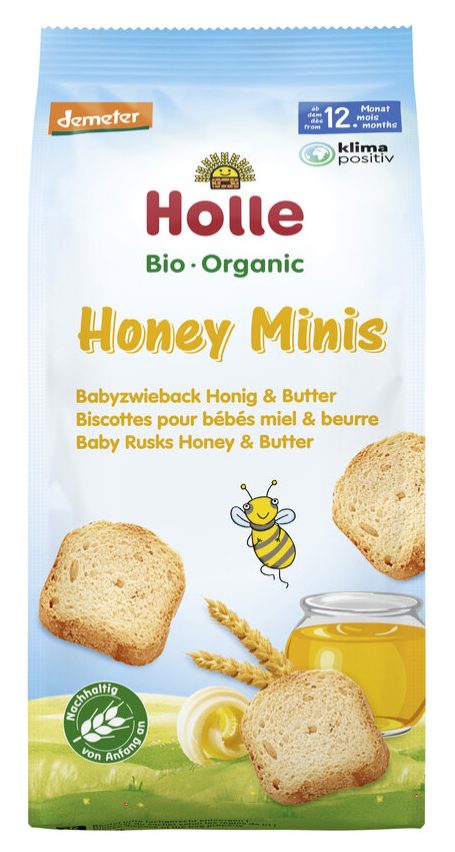 Holle Honey Minis Bio-Babyzwieback (100 g)