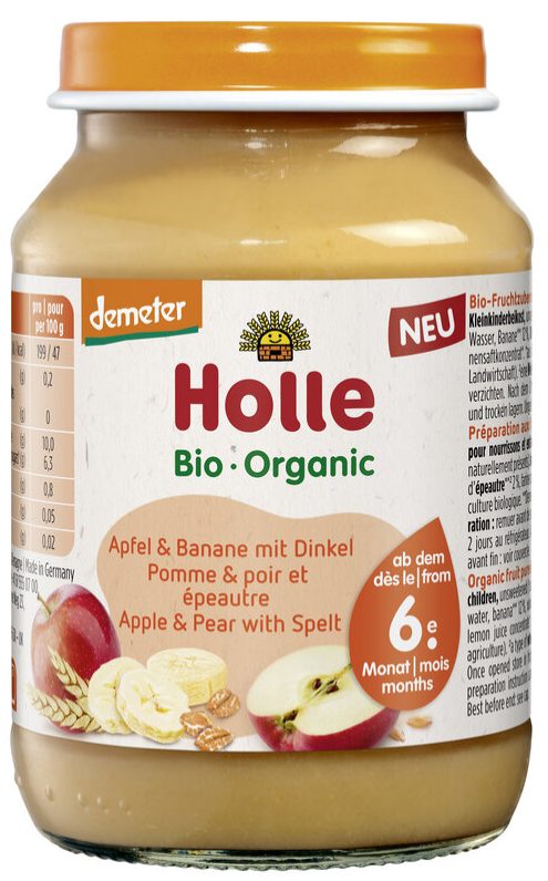 Holle Bio Apfel & Banane mit Dinkel (190g)