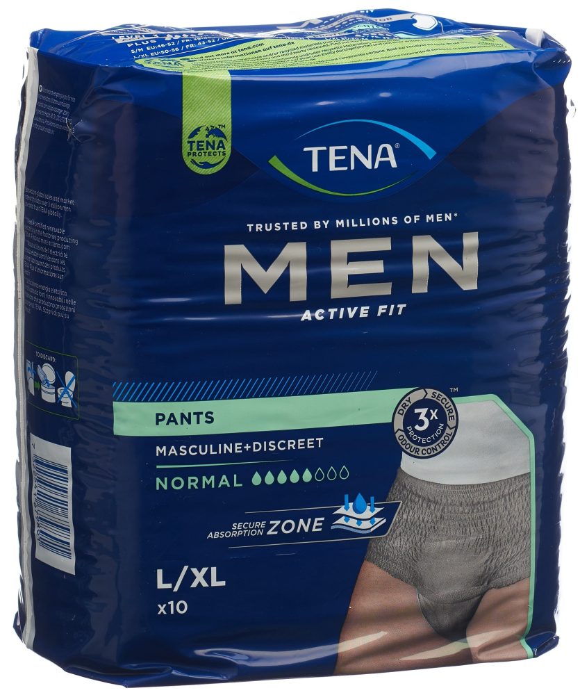 TENA Men Active Fit Pants Normal, Grösse L/XL (10 Stk)